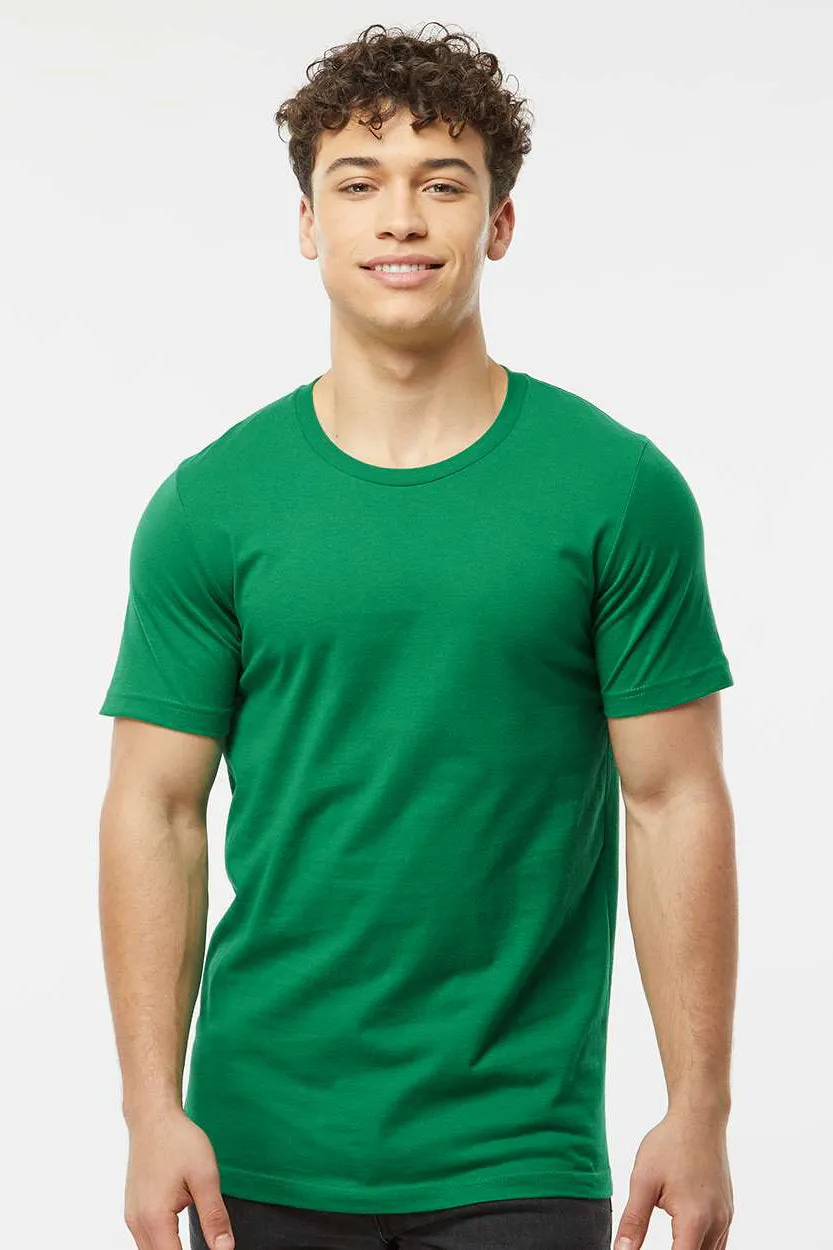Tultex Mens Premium Short Sleeve Crewneck T-Shirt - Kelly Green - Closeout