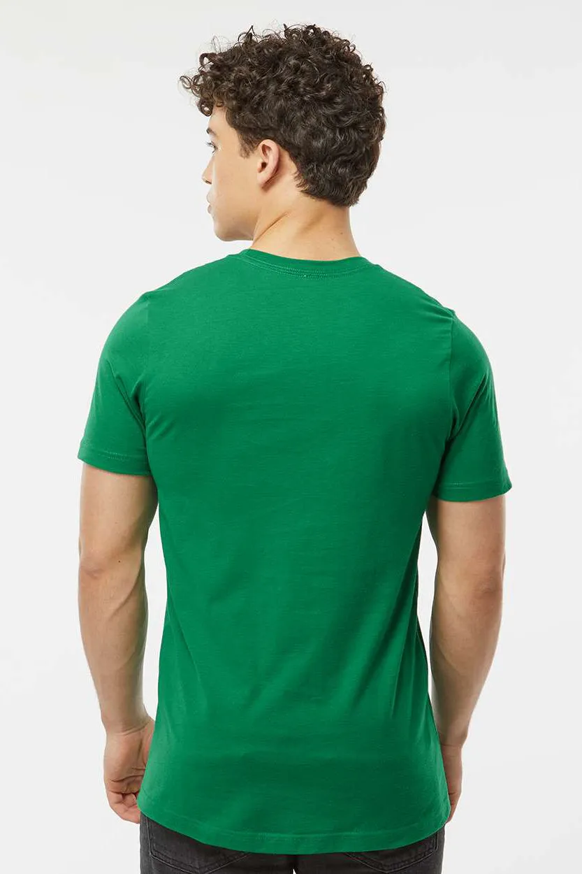 Tultex Mens Premium Short Sleeve Crewneck T-Shirt - Kelly Green - Closeout