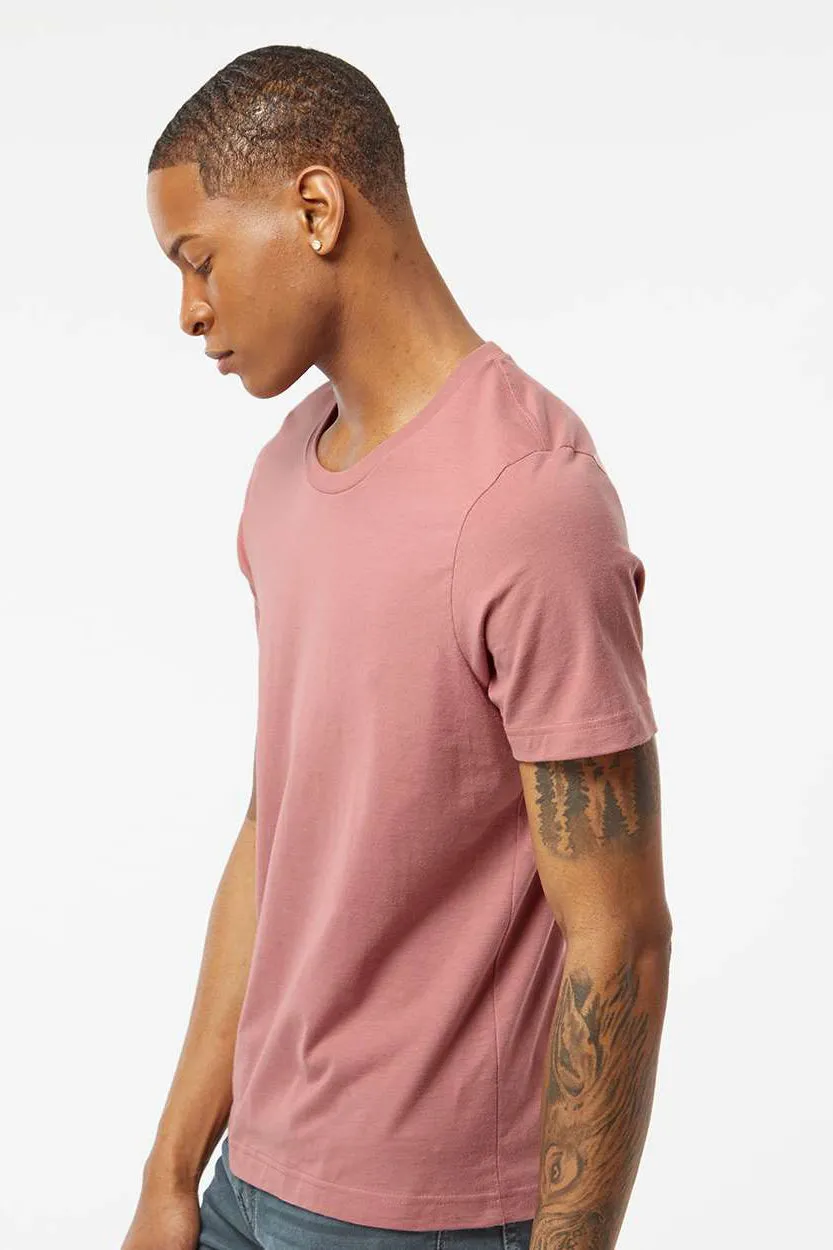 Tultex Mens Premium Short Sleeve Crewneck T-Shirt - Mauve - Closeout