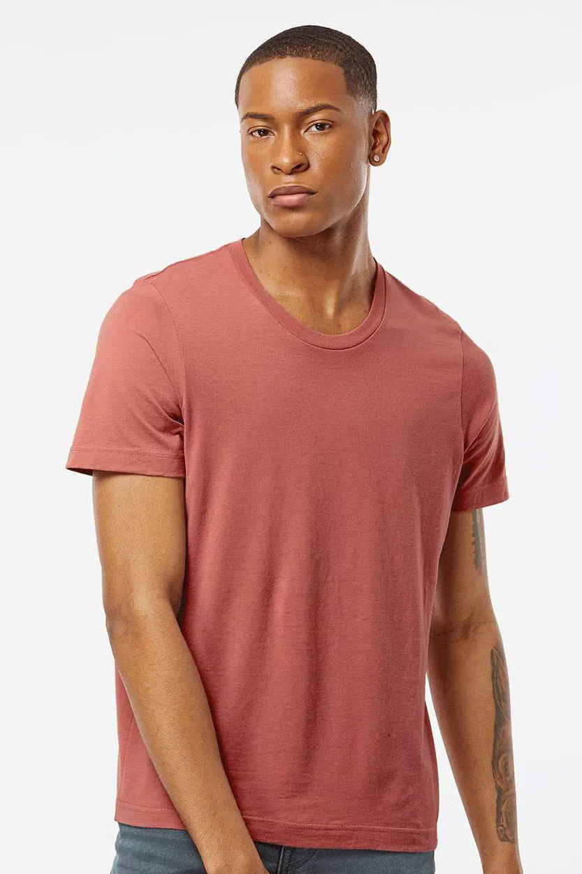 Tultex Mens Premium Short Sleeve Crewneck T-Shirt - Terracotta Red - Closeout