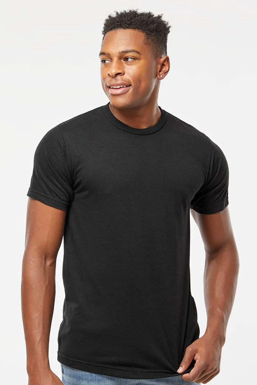 Tultex Mens Short Sleeve Crewneck T-Shirt - Black