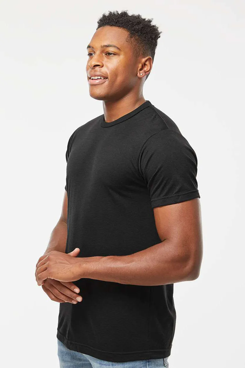 Tultex Mens Short Sleeve Crewneck T-Shirt - Black