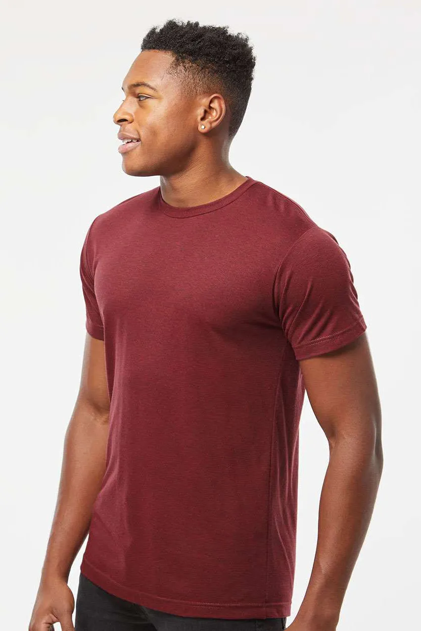 Tultex Mens Short Sleeve Crewneck T-Shirt - Cardinal Red - Closeout