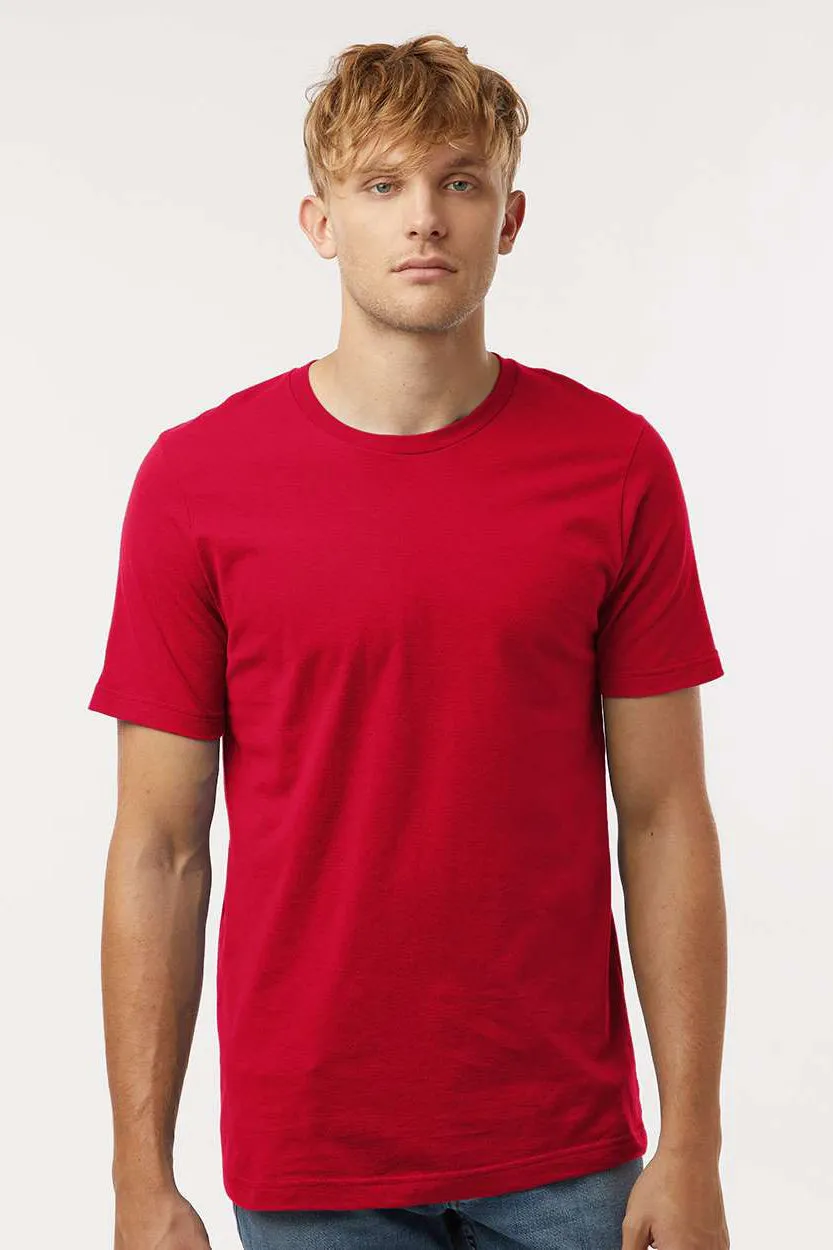 Tultex Mens Short Sleeve Crewneck T-Shirt - Red