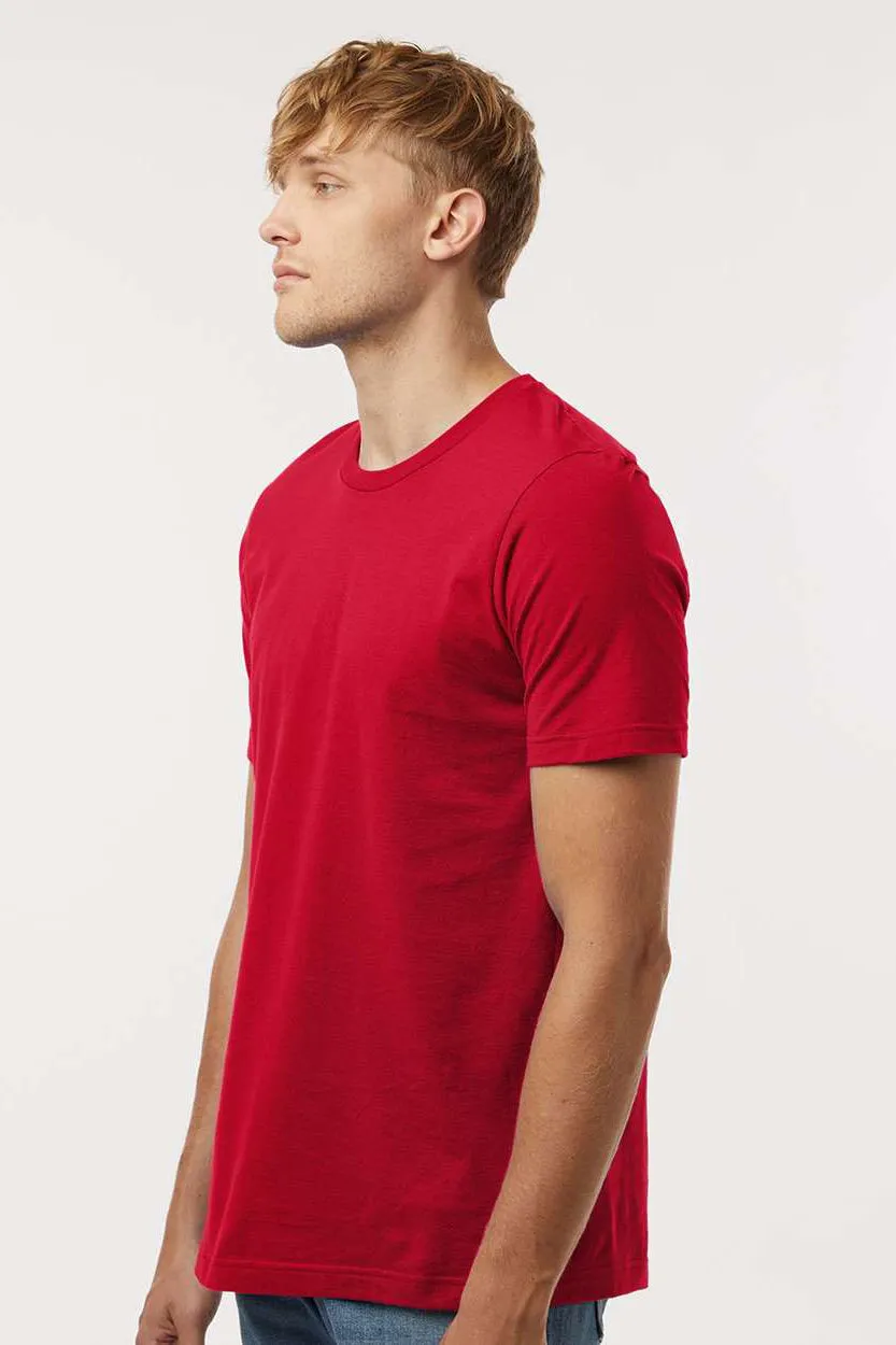 Tultex Mens Short Sleeve Crewneck T-Shirt - Red