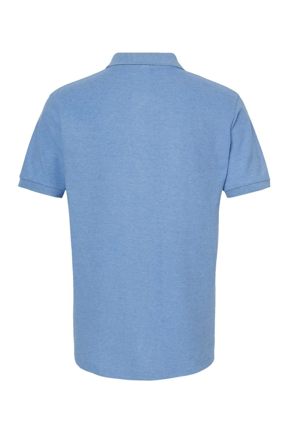 Tultex Mens Sport Short Sleeve Polo Shirt - Heather Light Blue