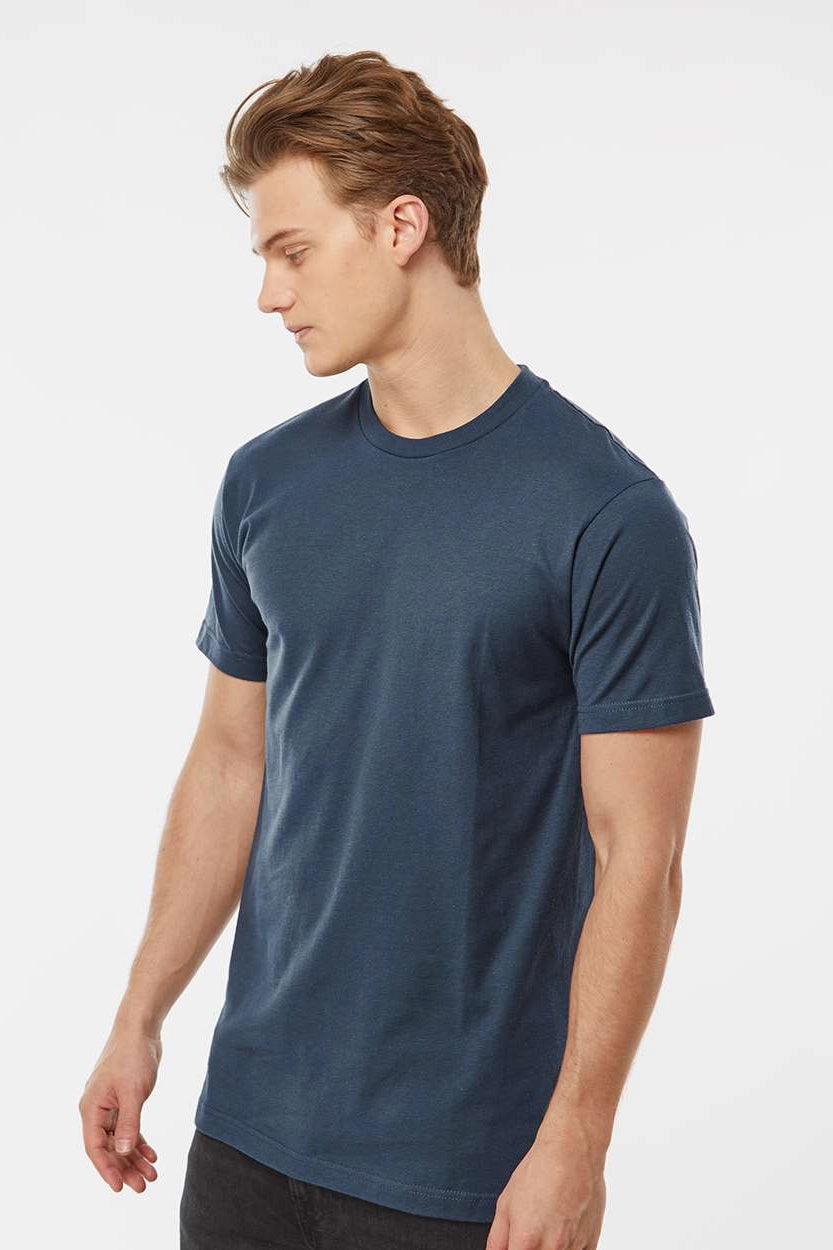 Tultex Mens Fine Jersey Short Sleeve Crewneck T-Shirt - Indigo Blue