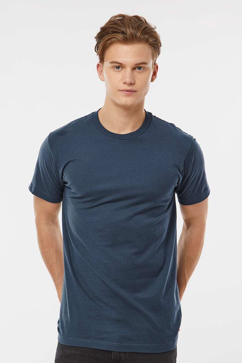 Tultex Mens Fine Jersey Short Sleeve Crewneck T-Shirt - Indigo Blue