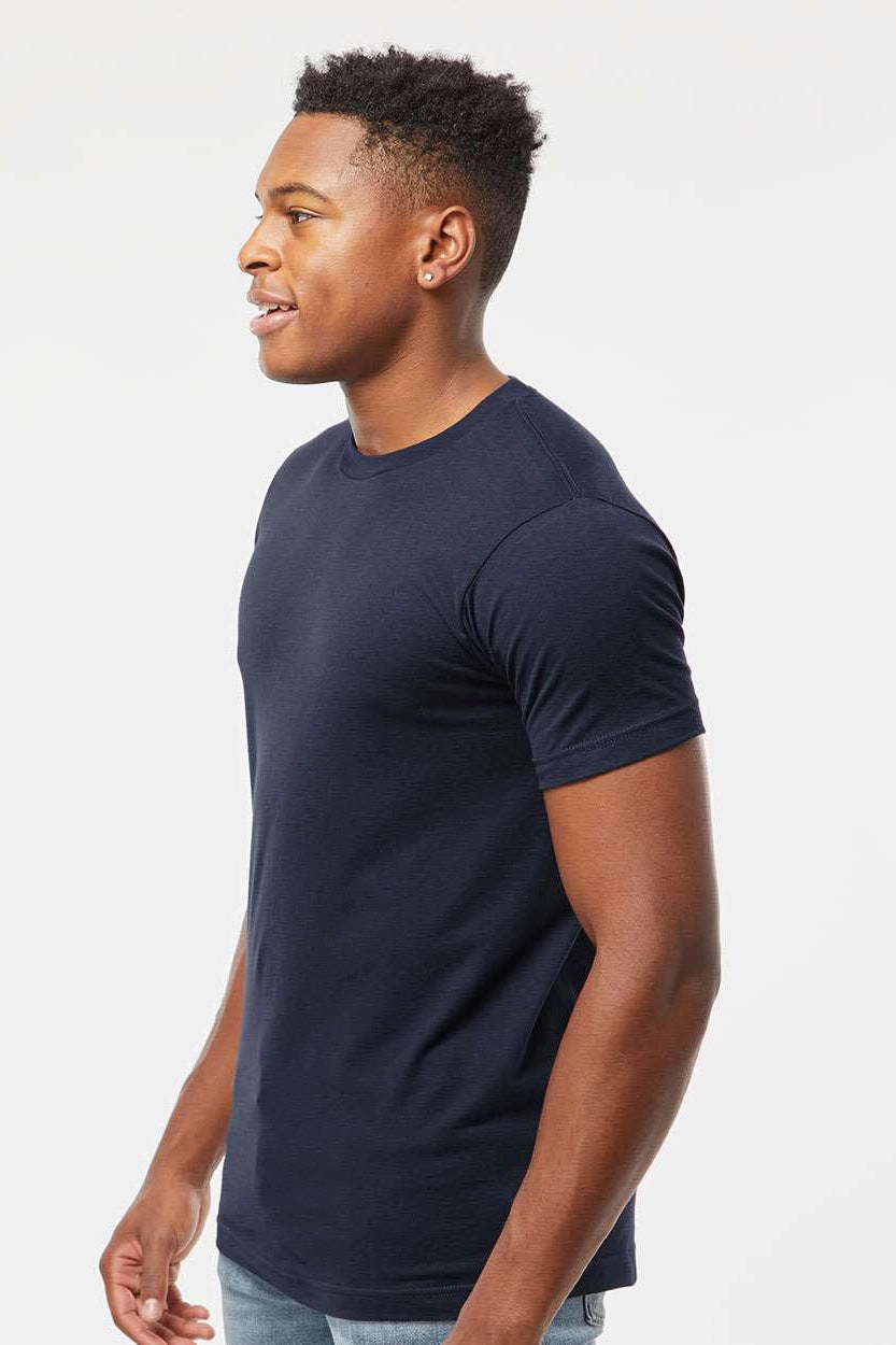 Tultex Mens Fine Jersey Short Sleeve Crewneck T-Shirt - Navy Blue