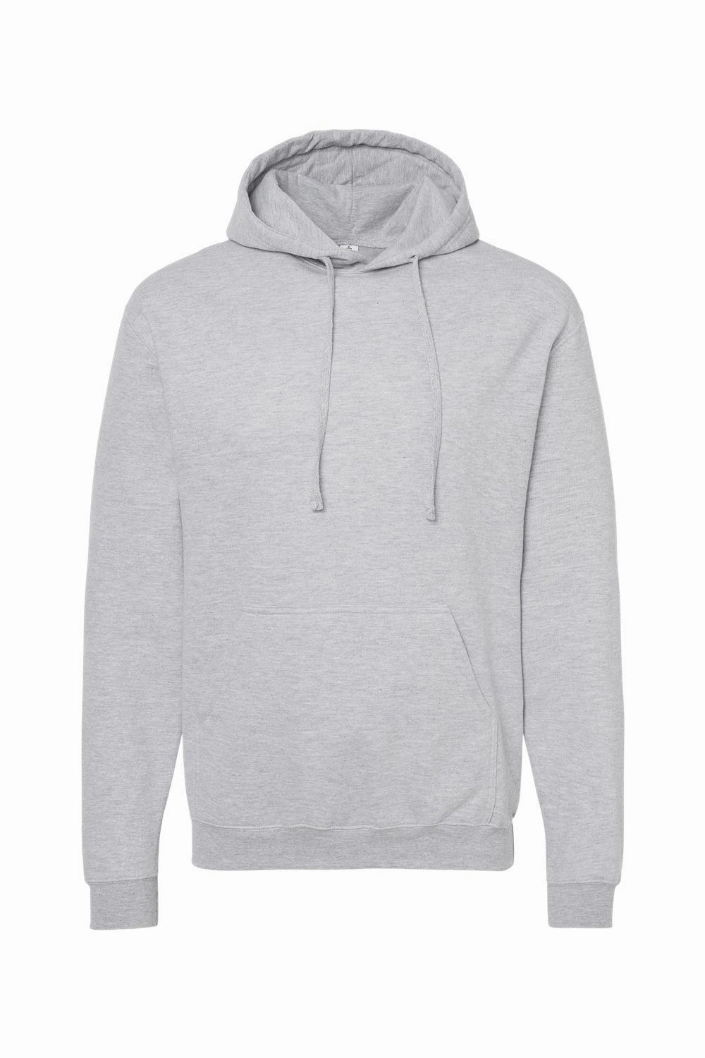Tultex Mens Fleece Hooded Sweatshirt Hoodie w/ Pouch Pocket - Heather Grey