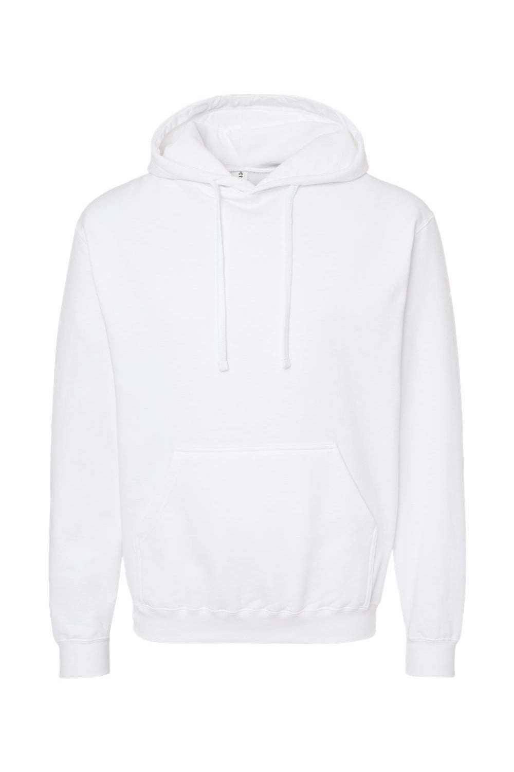 Tultex Mens Fleece Hooded Sweatshirt Hoodie w/ Pouch Pocket - White