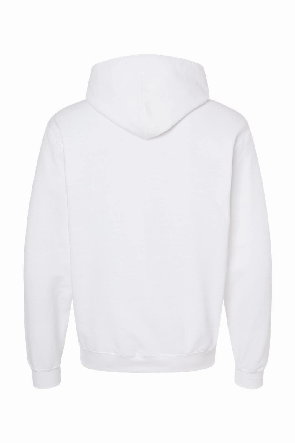 Tultex Mens Fleece Hooded Sweatshirt Hoodie w/ Pouch Pocket - White