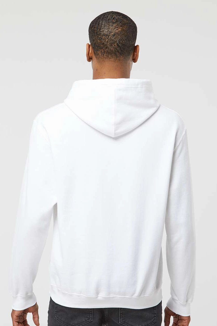 Tultex Mens Fleece Hooded Sweatshirt Hoodie w/ Pouch Pocket - White