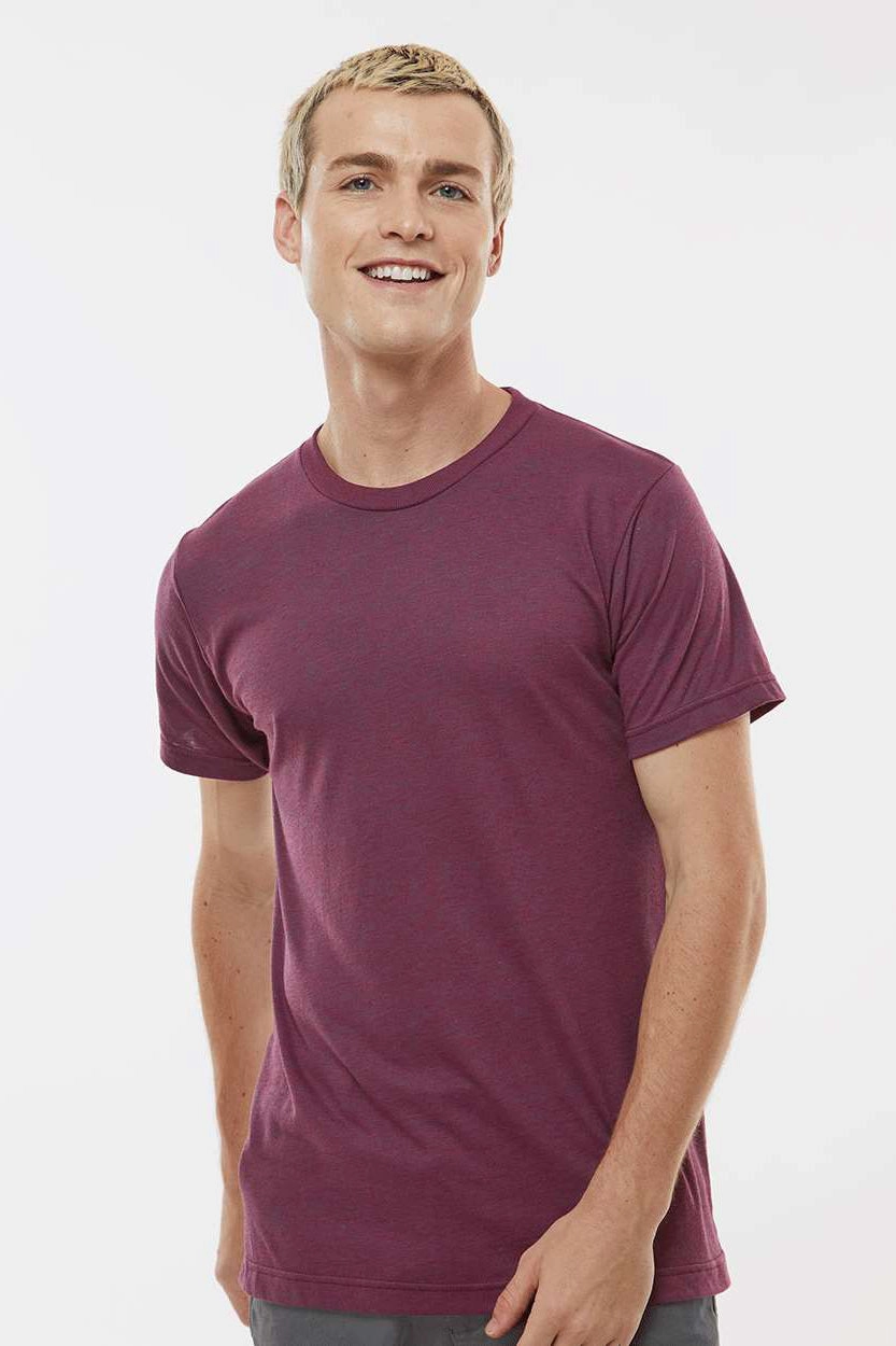 Tultex Mens Short Sleeve Crewneck T-Shirt - Berry