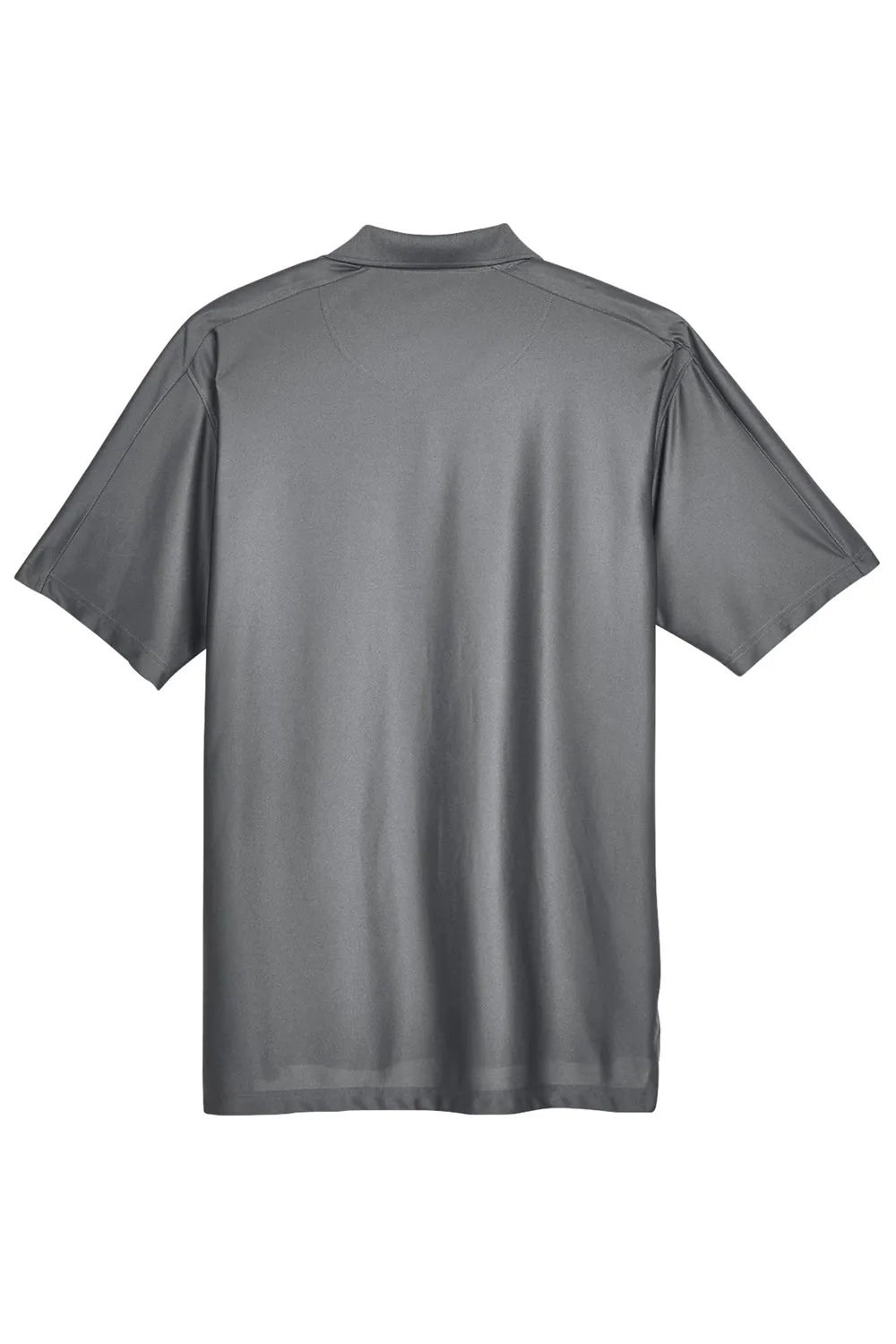 UltraClub Mens Cool & Dry Elite Performance Moisture Wicking Short Sleeve Polo Shirt - Charcoal Grey