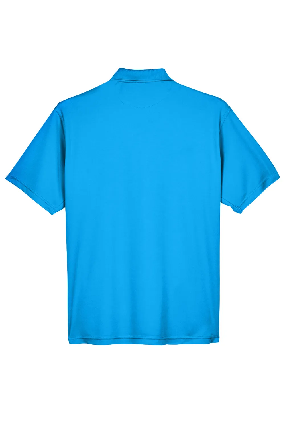 UltraClub Mens Cool & Dry Moisture Wicking Short Sleeve Polo Shirt - Coast Blue