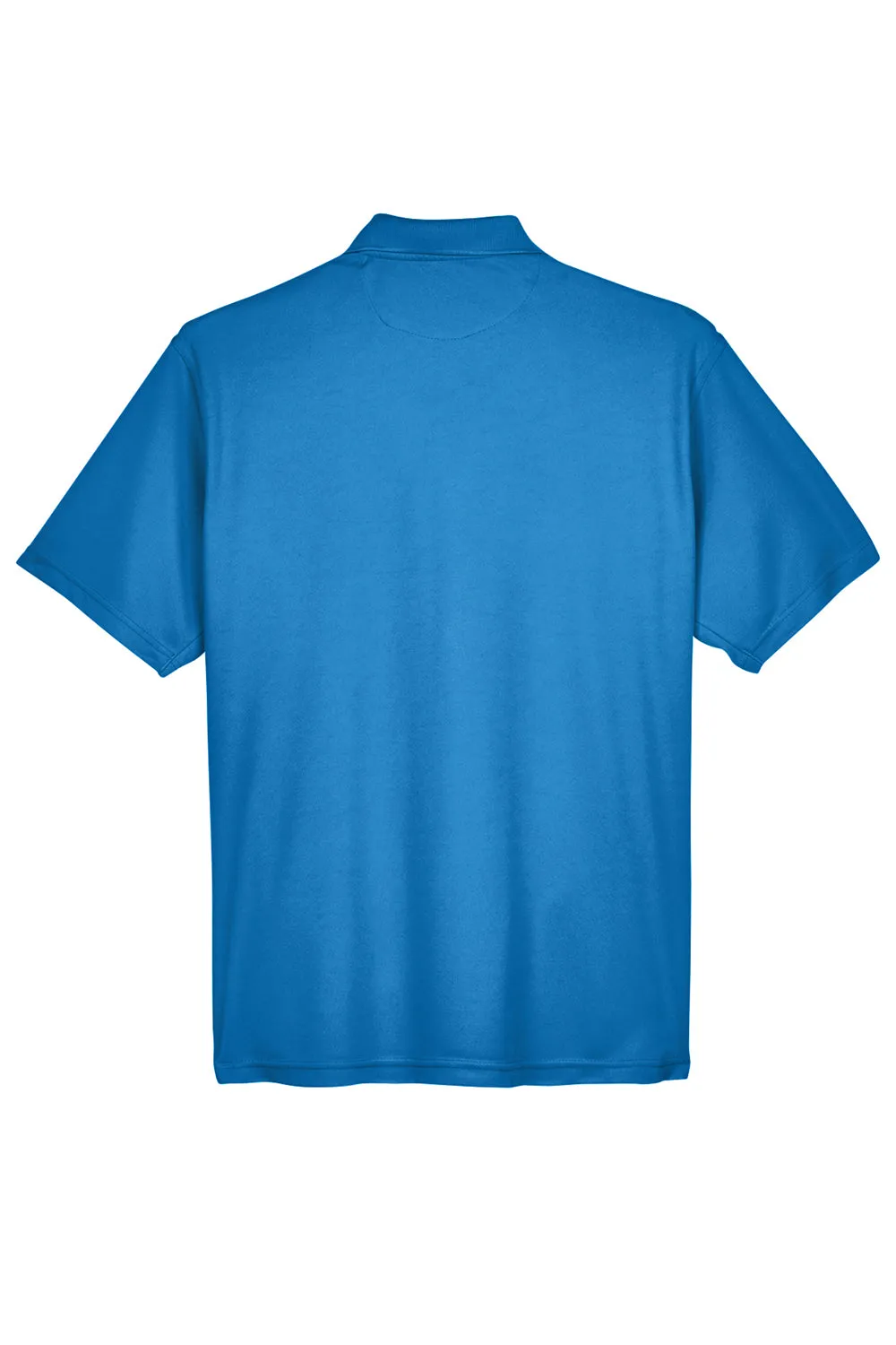 UltraClub Mens Cool & Dry Moisture Wicking Short Sleeve Polo Shirt - Pacific Blue
