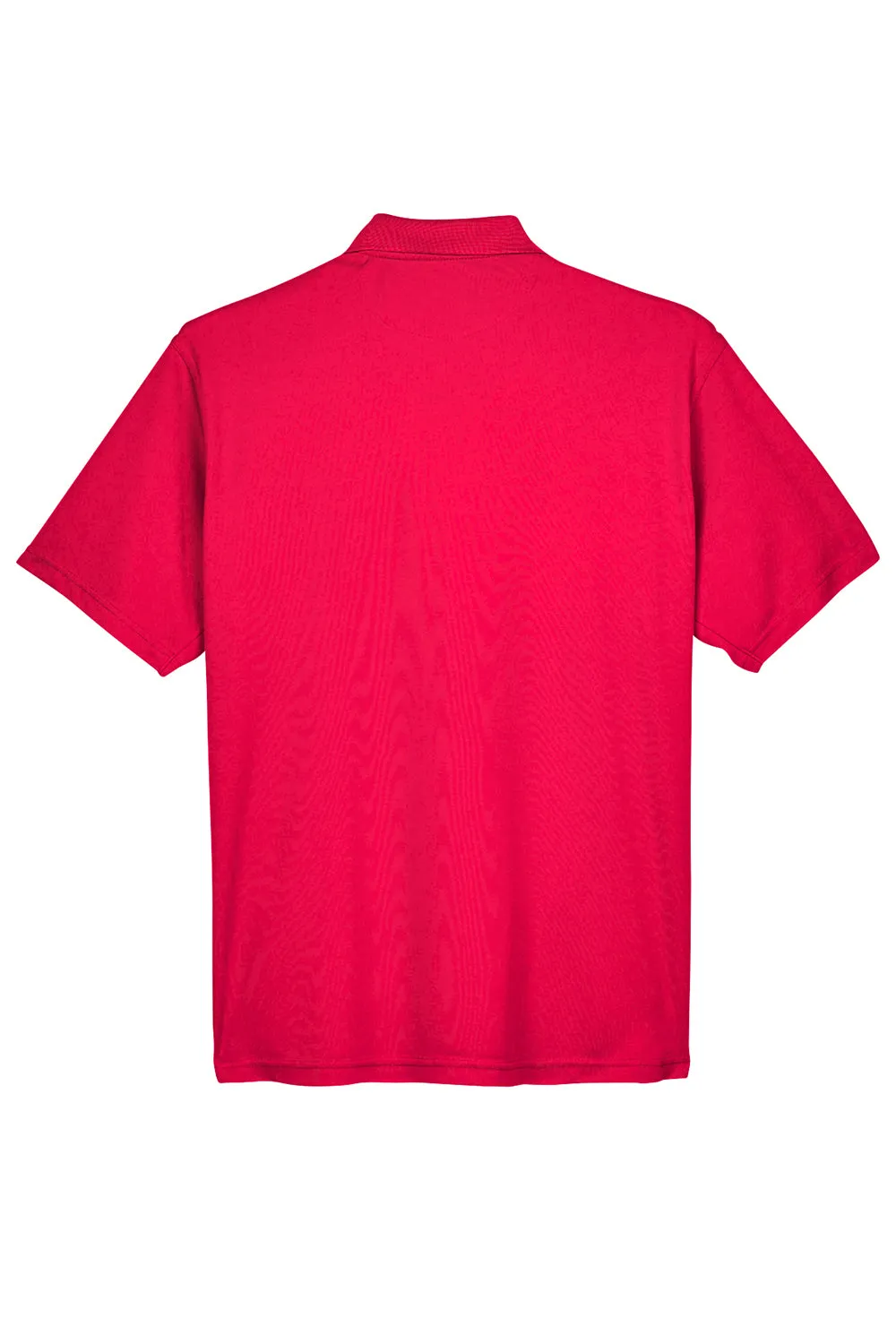UltraClub Mens Cool & Dry Moisture Wicking Short Sleeve Polo Shirt - Red
