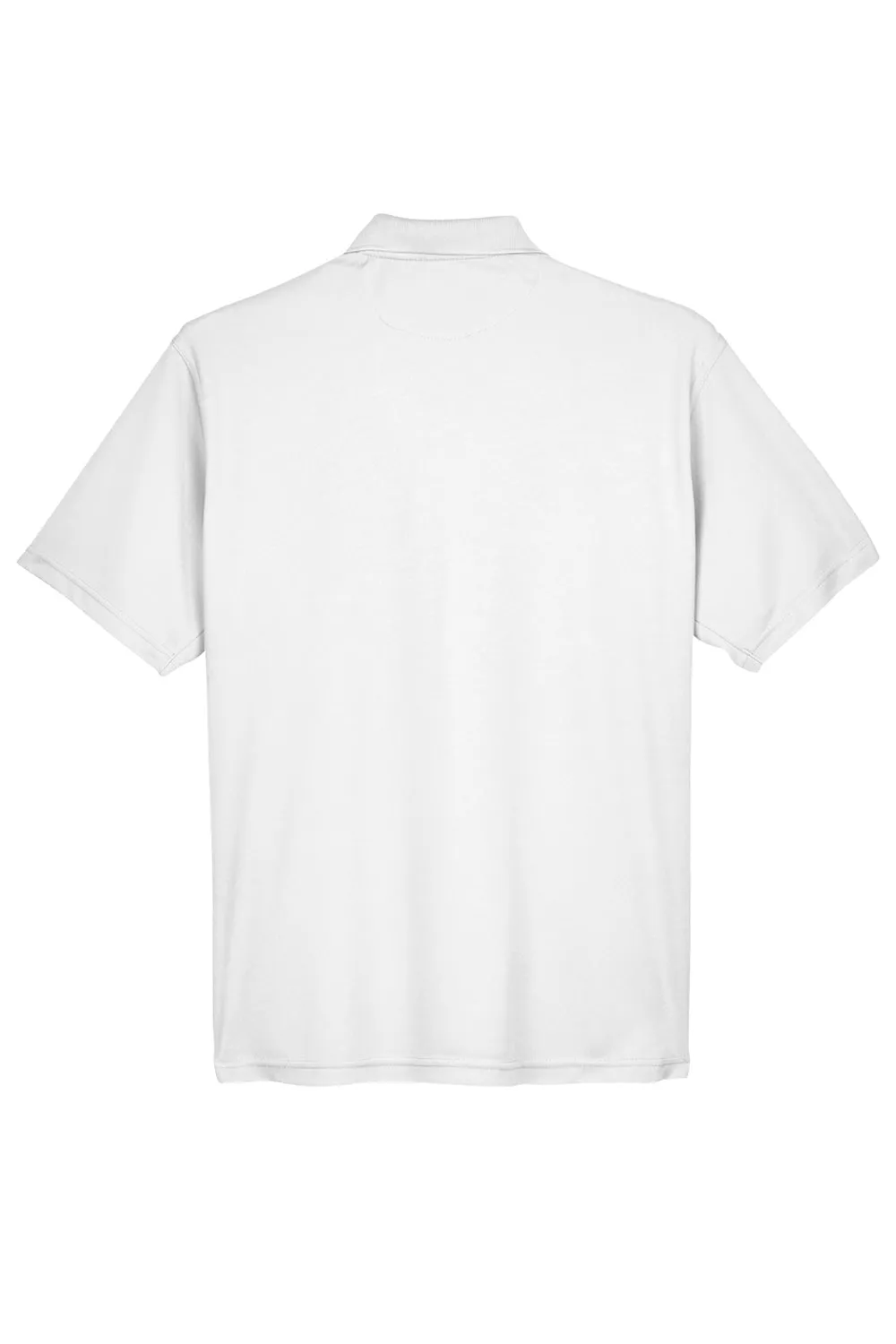 UltraClub Mens Cool & Dry Moisture Wicking Short Sleeve Polo Shirt - White