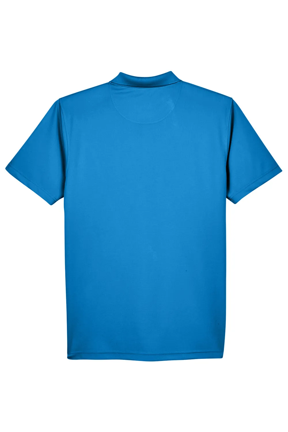 UltraClub Mens Cool & Dry Performance Moisture Wicking Short Sleeve Polo Shirt - Pacific Blue