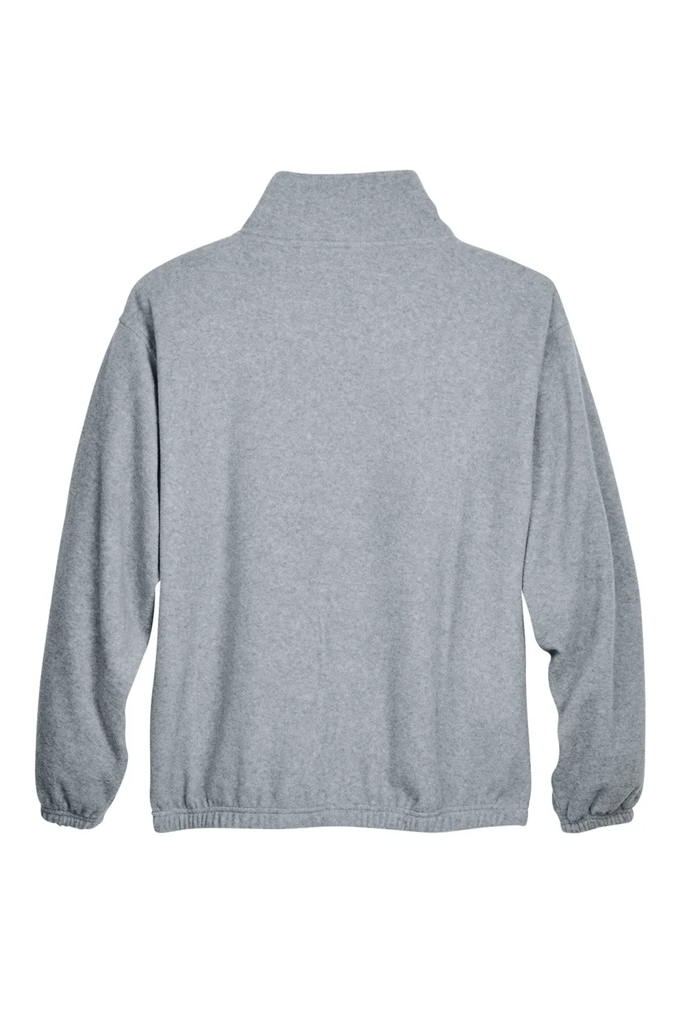 UltraClub Mens Iceberg Pill Resistant Fleece Full Zip Jacket - Heather Grey