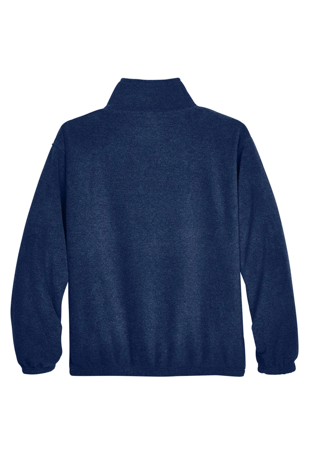 UltraClub Mens Iceberg Pill Resistant Fleece Full Zip Jacket - Navy Blue