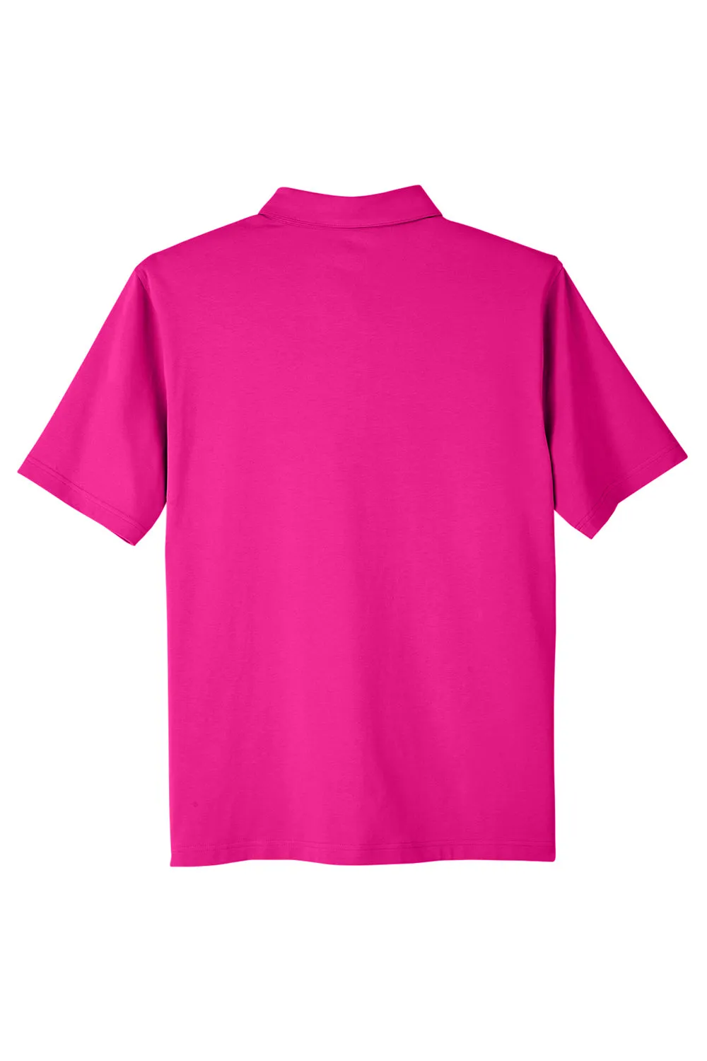 UltraClub Mens Lakeshore Performance Moisture Wicking Short Sleeve Polo Shirt - Heliconia Pink