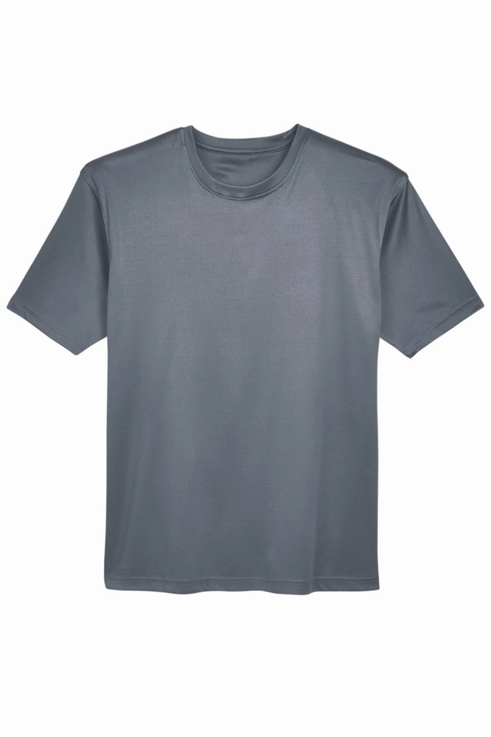 UltraClub Mens Cool & Dry Performance Moisture Wicking Short Sleeve Crewneck T-Shirt - Charcoal Grey