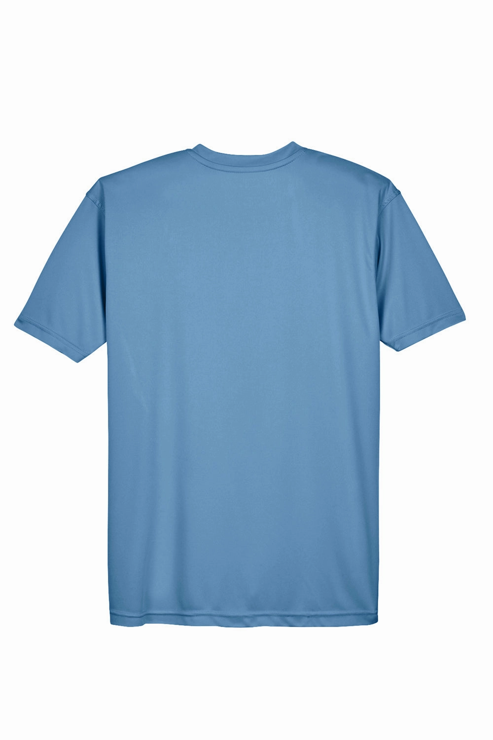UltraClub Mens Cool & Dry Performance Moisture Wicking Short Sleeve Crewneck T-Shirt - Indigo Blue