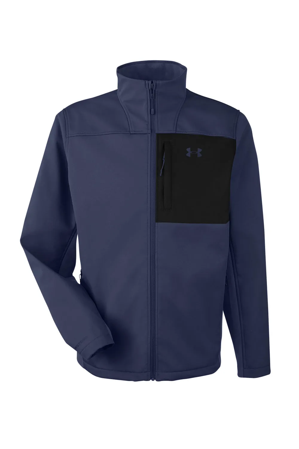 Under Armour Mens ColdGear Infrared Shield 2.0 Windproof & Waterproof Full Zip Jacket - Midnight Navy Blue