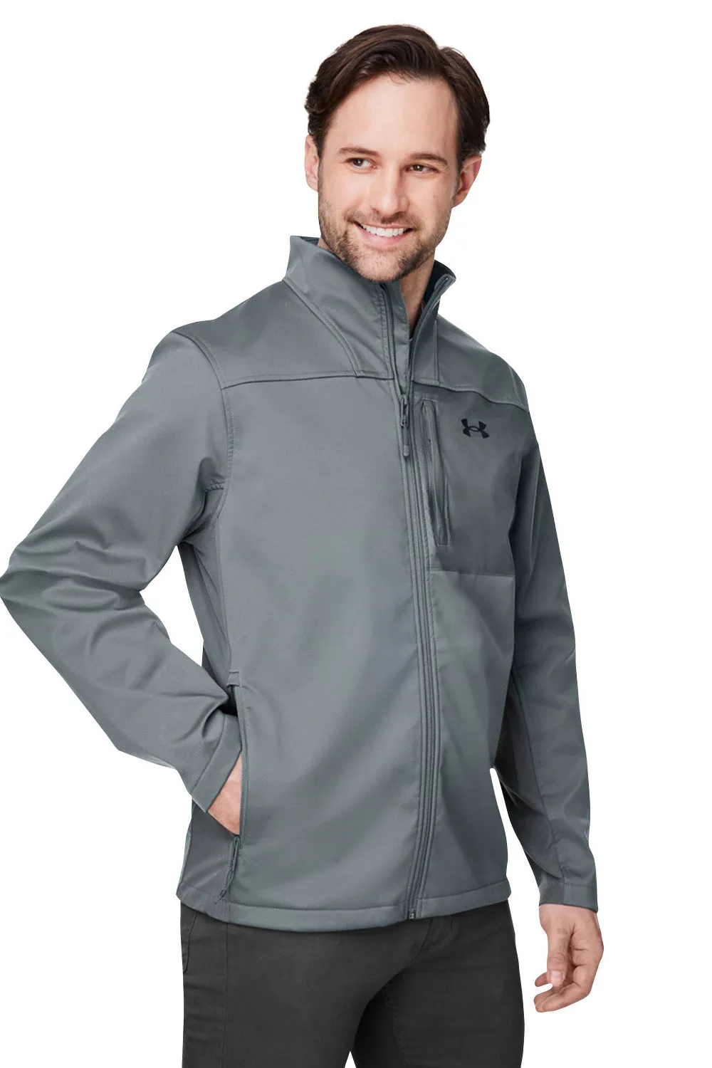 Under Armour Mens ColdGear Infrared Shield 2.0 Windproof & Waterproof Full Zip Jacket - Pitch Grey