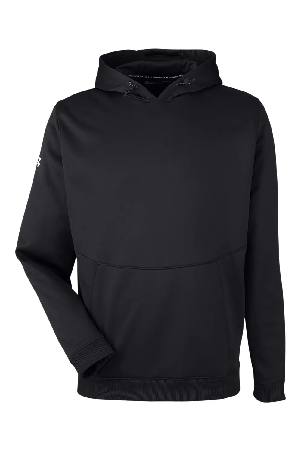 Under Armour Mens Storm Armourfleece Water Resistant Hooded Sweatshirt Hoodie w/ Pouch Pocket - Black