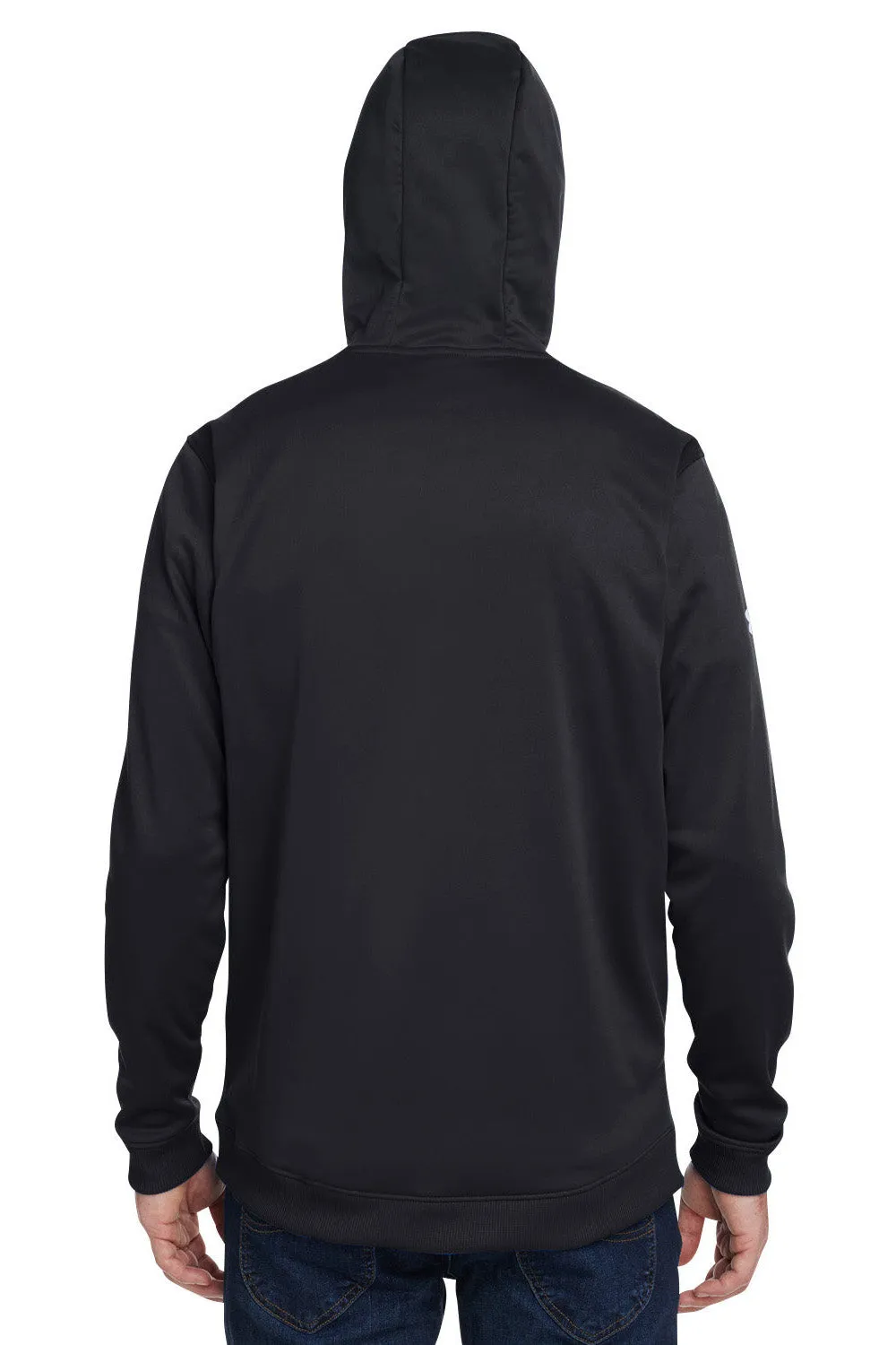 Under Armour Mens Storm Armourfleece Water Resistant Hooded Sweatshirt Hoodie w/ Pouch Pocket - Black