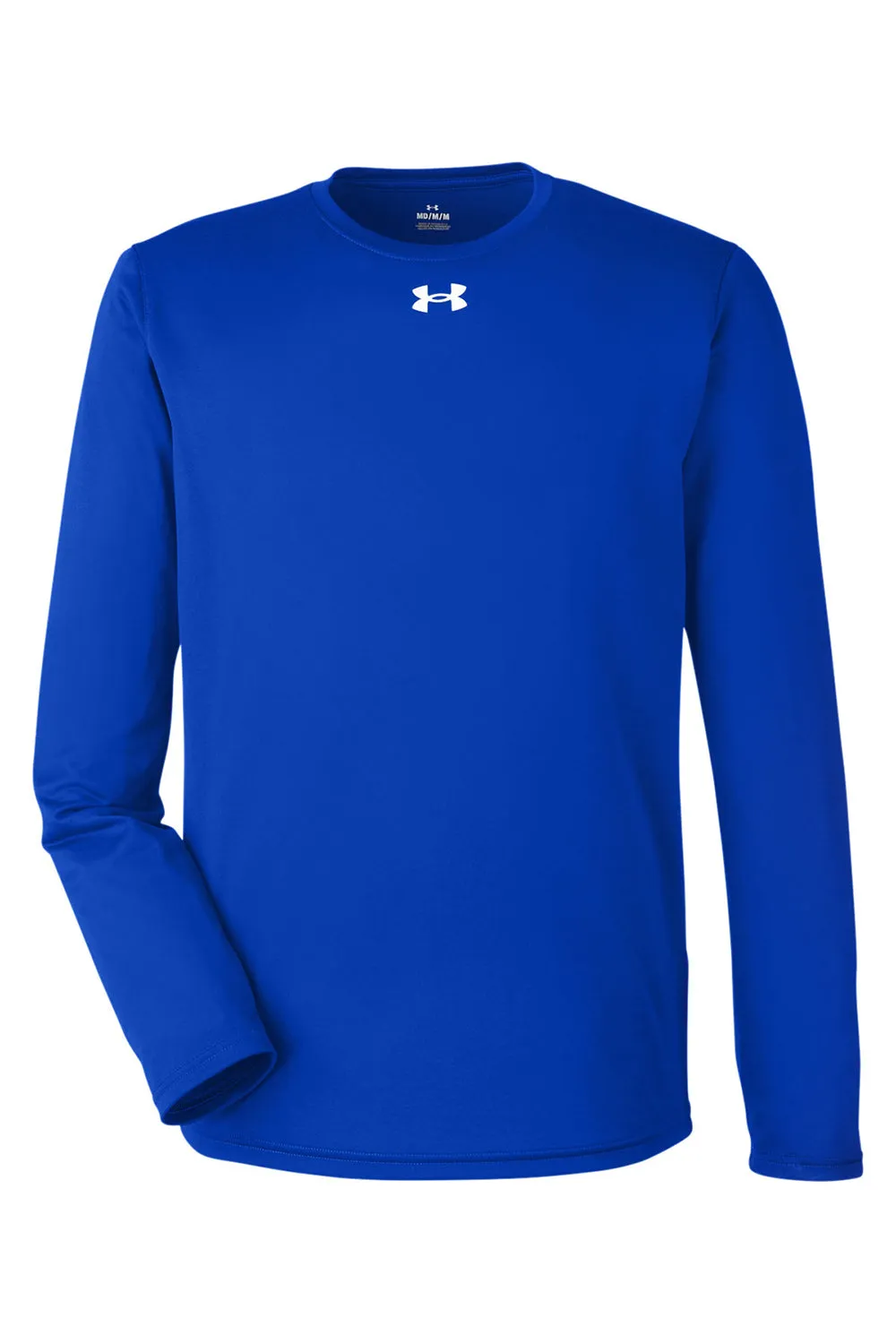 Under Armour Mens Team Tech Moisture Wicking Long Sleeve Crewneck T-Shirt - Royal Blue