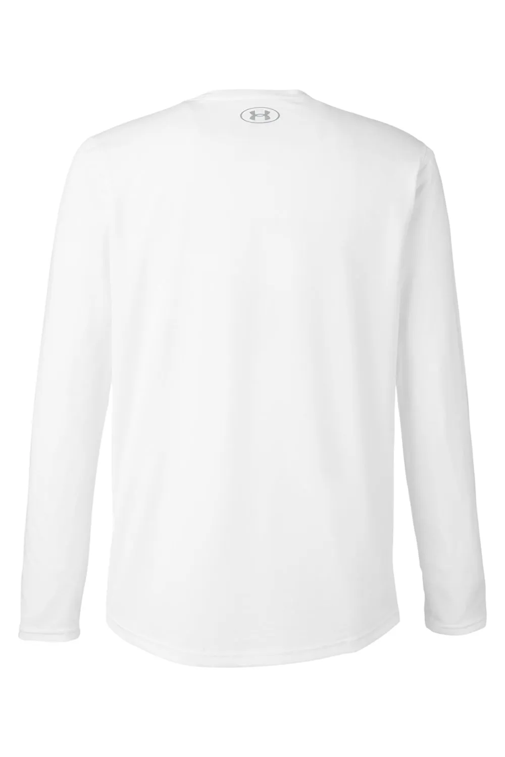 Under Armour Mens Team Tech Moisture Wicking Long Sleeve Crewneck T-Shirt - White