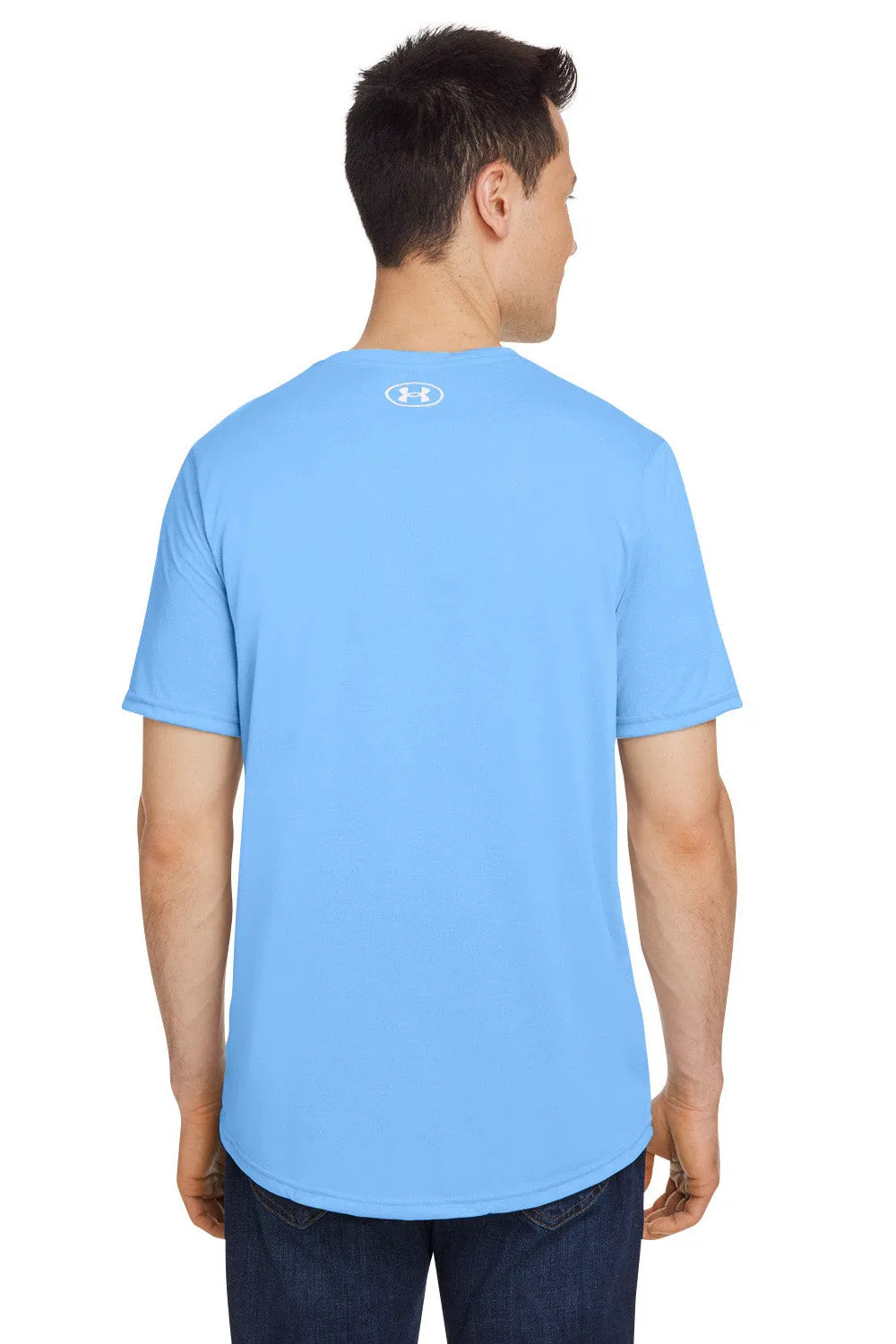 Under Armour Mens Team Tech Moisture Wicking Short Sleeve Crewneck T-Shirt - Carolina Blue