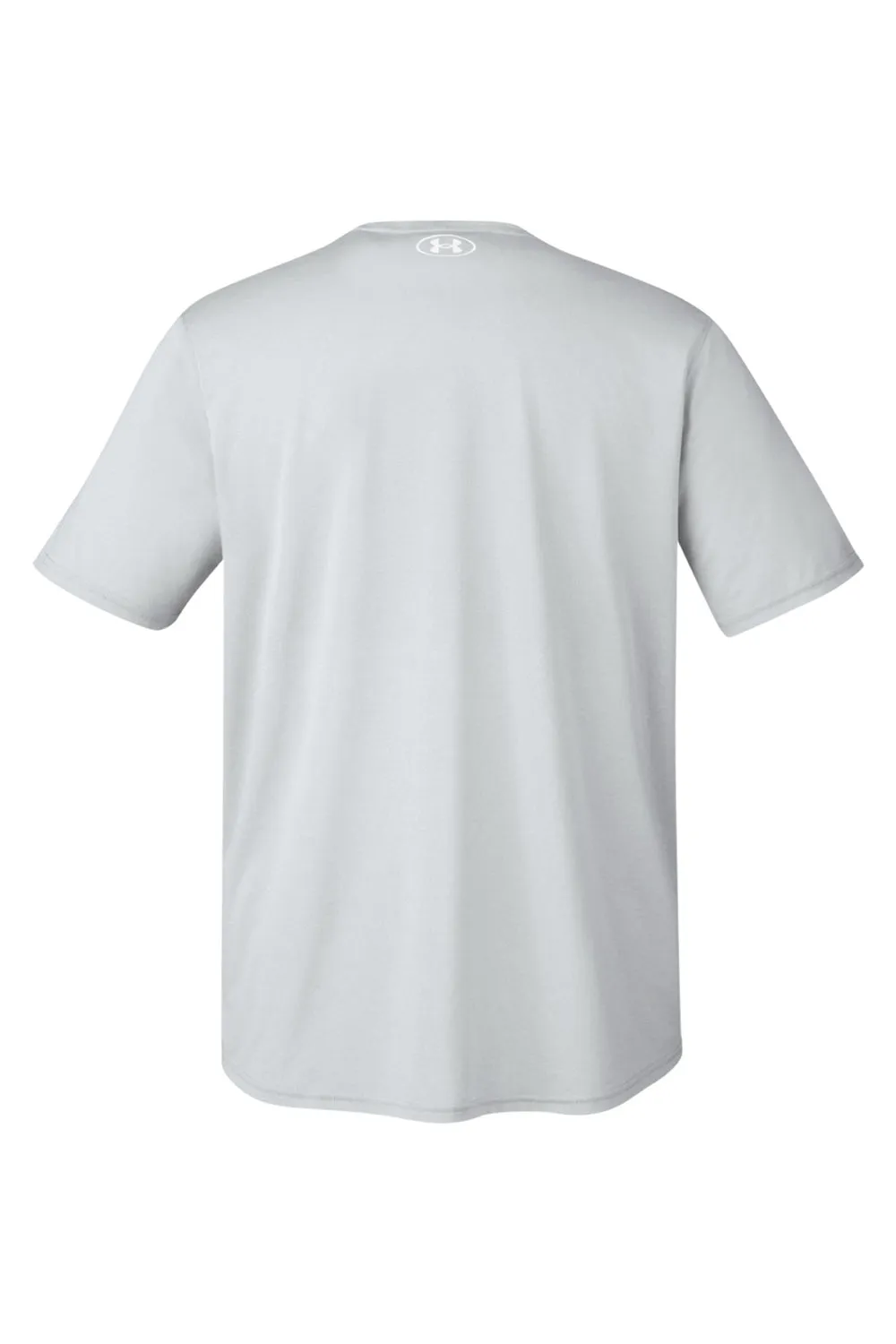 Under Armour Mens Team Tech Moisture Wicking Short Sleeve Crewneck T-Shirt - Heather Light Mod Grey