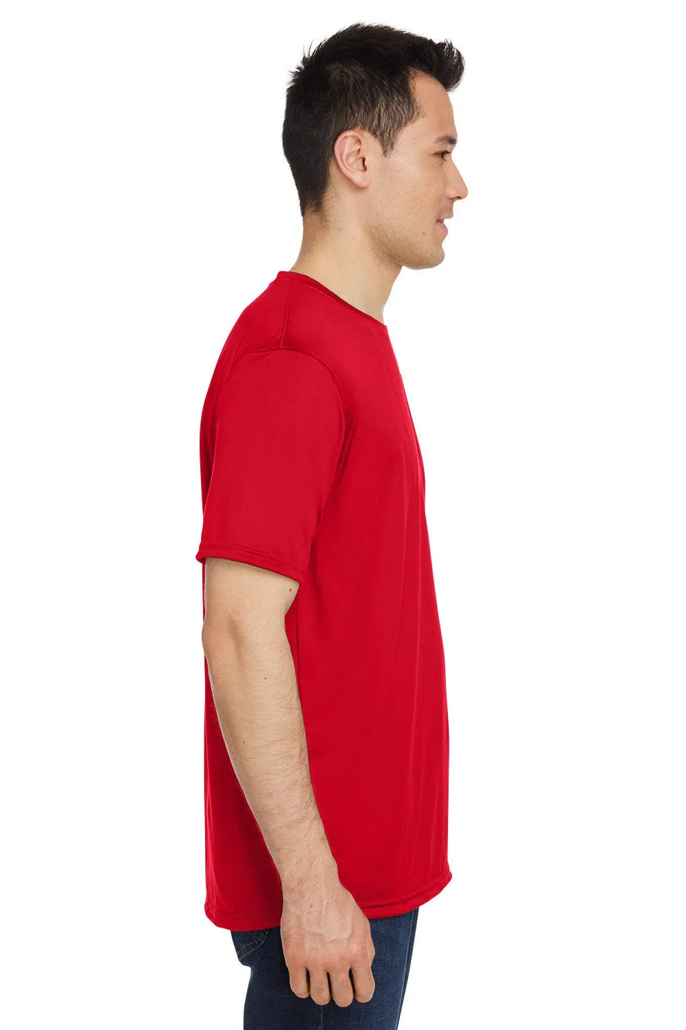 Under Armour Mens Team Tech Moisture Wicking Short Sleeve Crewneck T-Shirt - Red