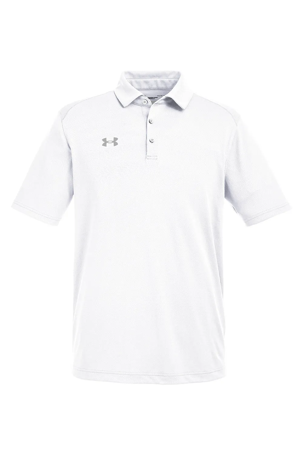 Under Armour Mens Tech Moisture Wicking Short Sleeve Polo Shirt - White