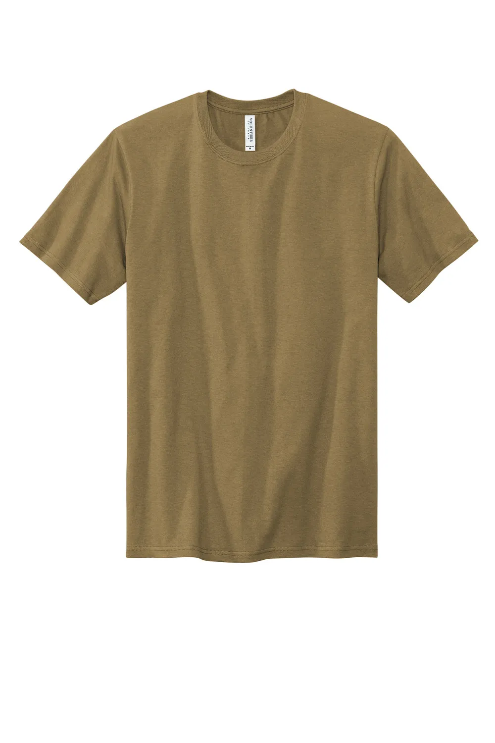 Volunteer Knitwear Mens USA Made All American Short Sleeve Crewneck T-Shirt - Coyote Brown