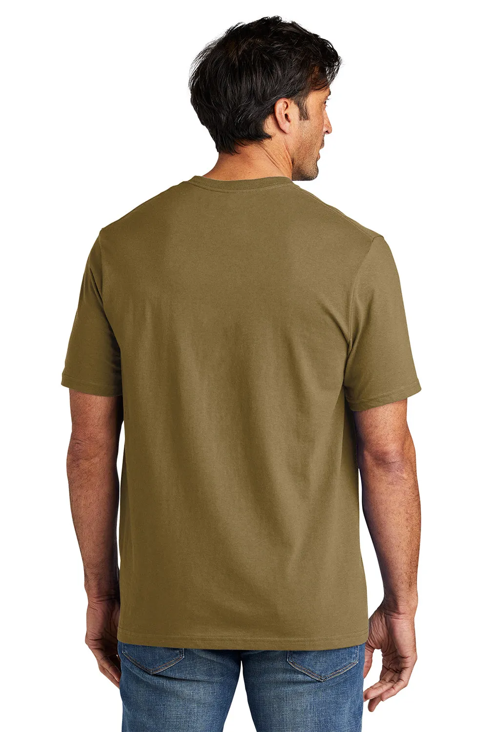 Volunteer Knitwear Mens USA Made All American Short Sleeve Crewneck T-Shirt - Coyote Brown