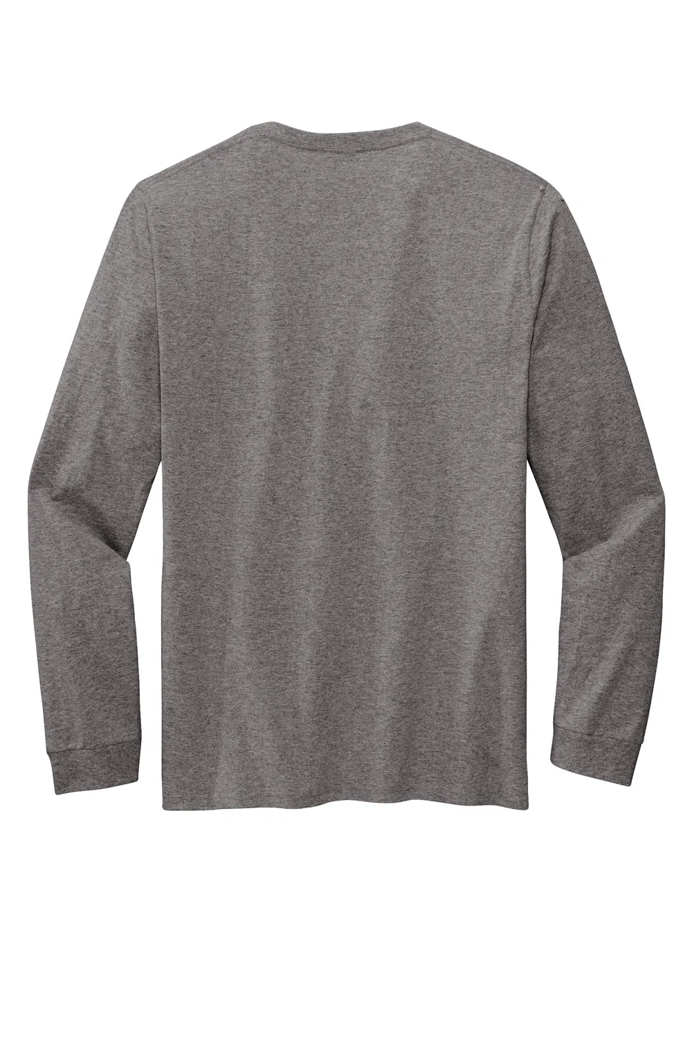Volunteer Knitwear Mens USA Made Chore Long Sleeve Crewneck T-Shirt - Heather Dark Grey