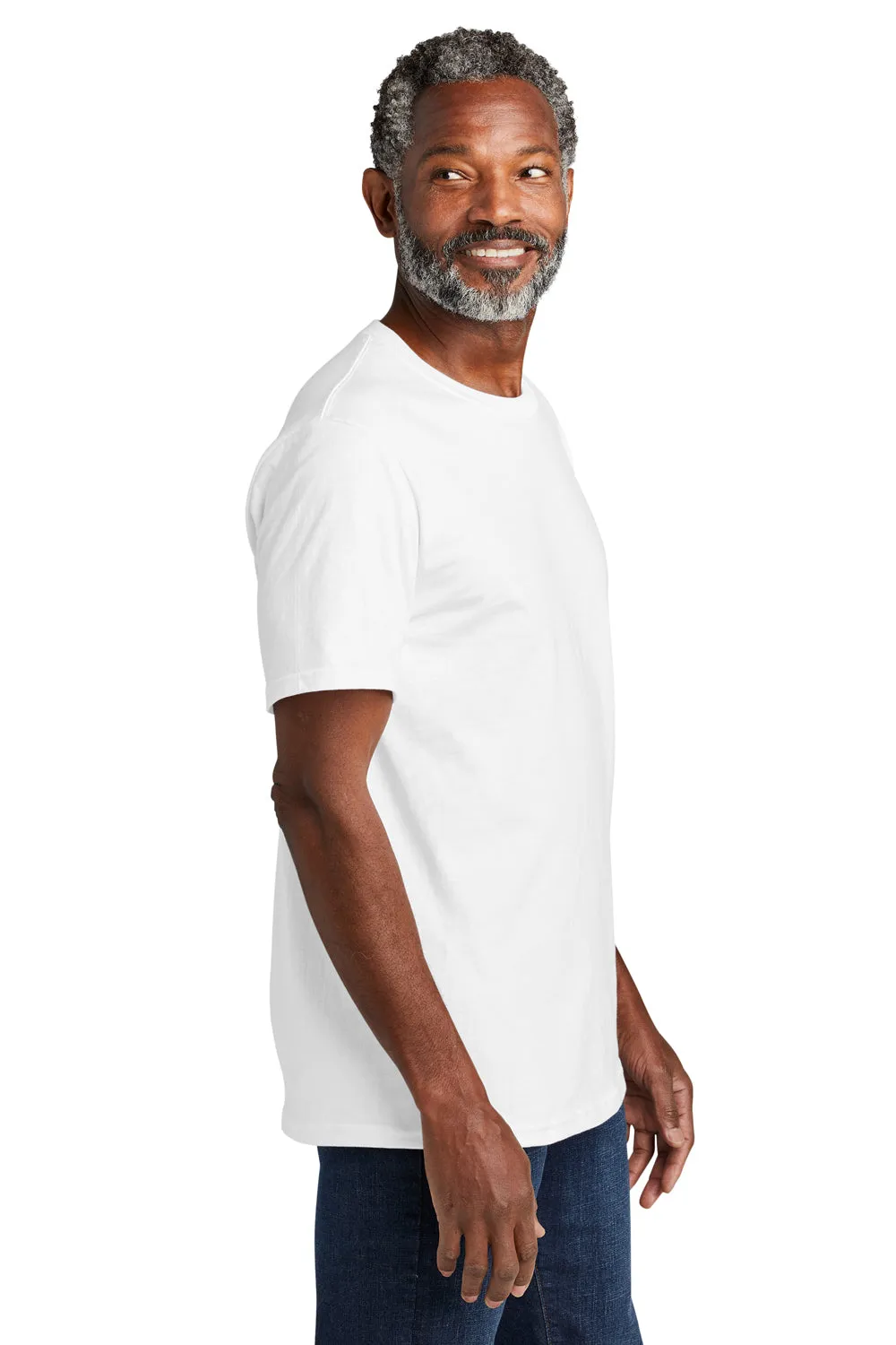 Volunteer Knitwear Mens USA Made Chore Short Sleeve Crewneck T-Shirt - White