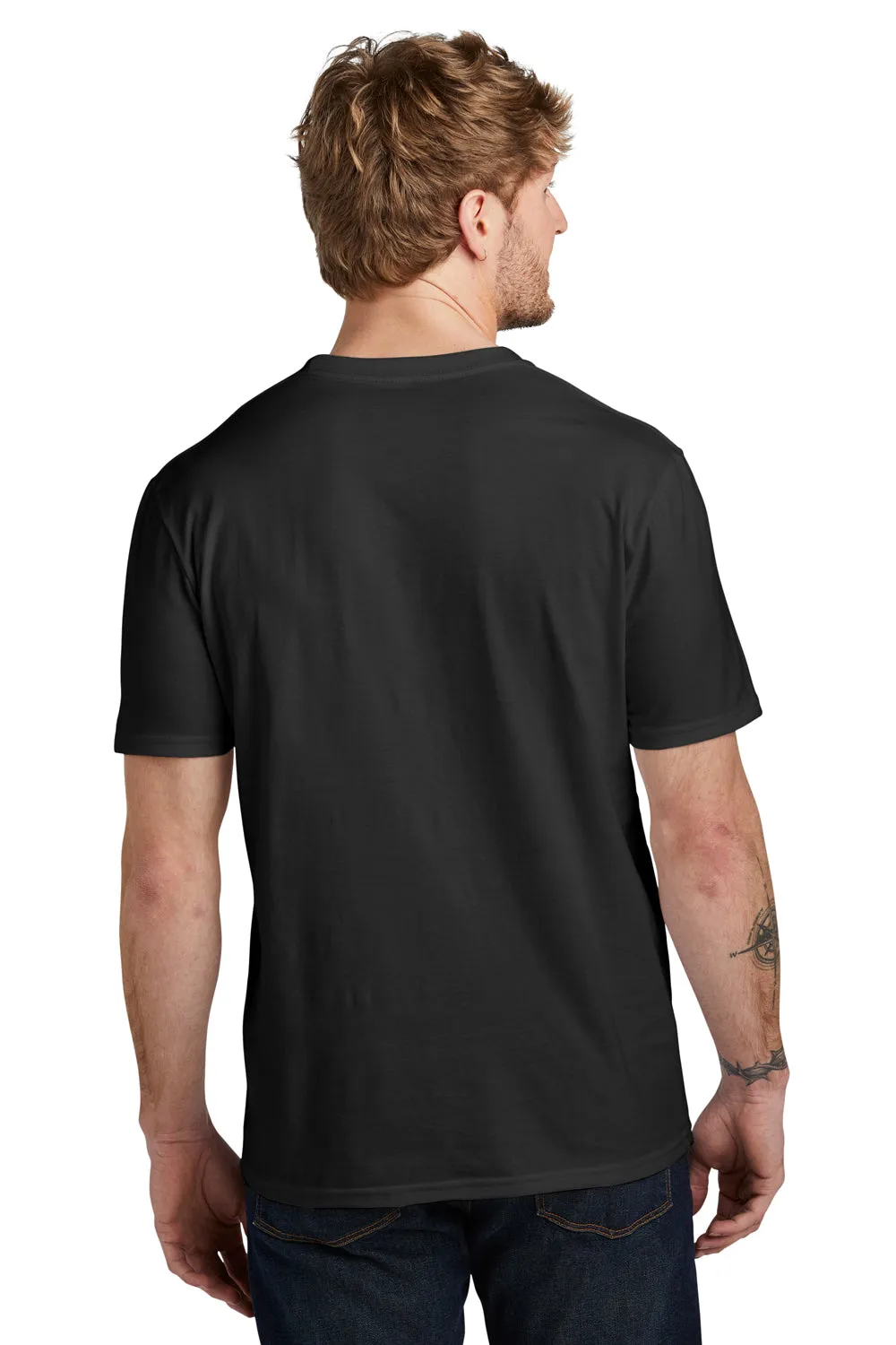 Volunteer Knitwear Mens USA Made Daily Short Sleeve Crewneck T-Shirt - Deep Black