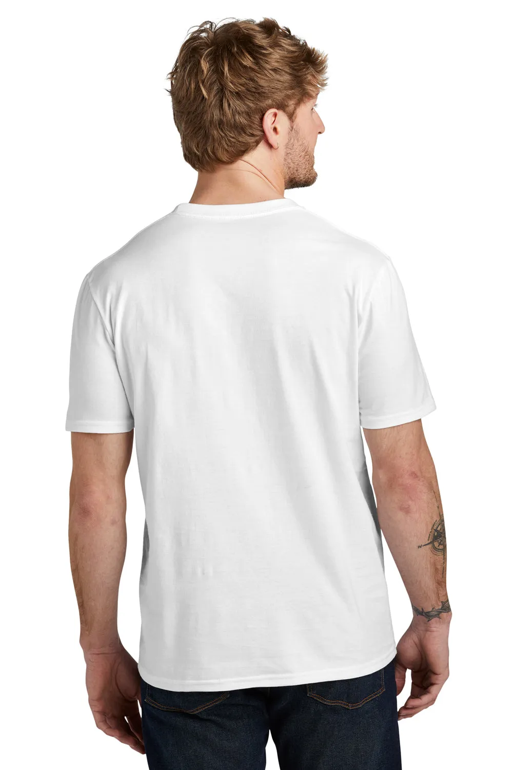 Volunteer Knitwear Mens USA Made Daily Short Sleeve Crewneck T-Shirt - White