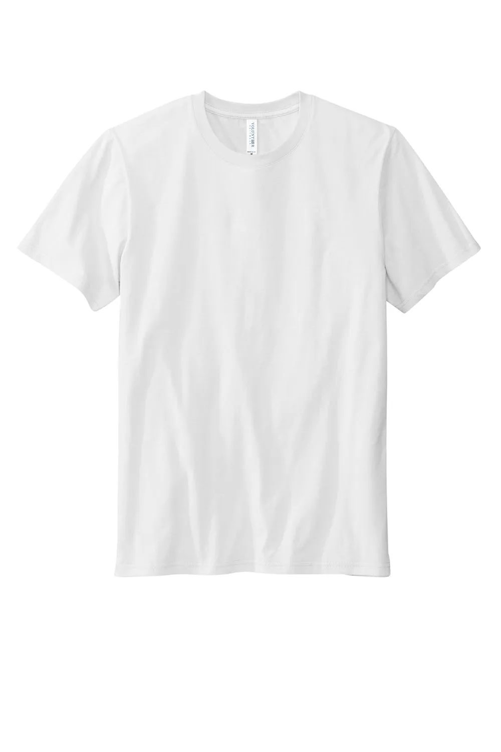 Volunteer Knitwear Mens USA Made Daily Short Sleeve Crewneck T-Shirt - White