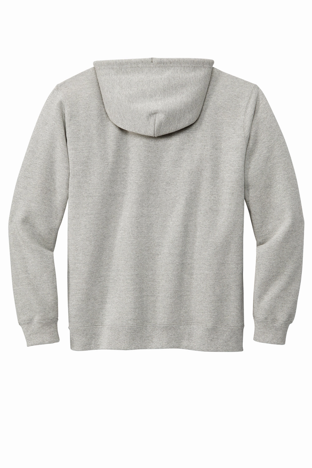 Volunteer Knitwear Mens USA Made Chore Fleece Full Zip Hooded Sweatshirt Hoodie w/ Pockets - Heather Grey
