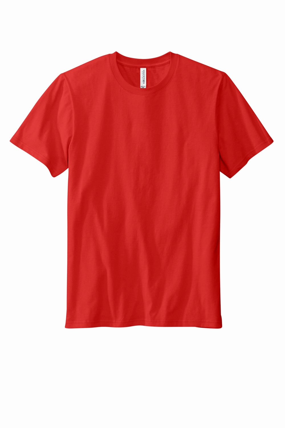 Volunteer Knitwear Mens USA Made Daily Short Sleeve Crewneck T-Shirt - Flag Red
