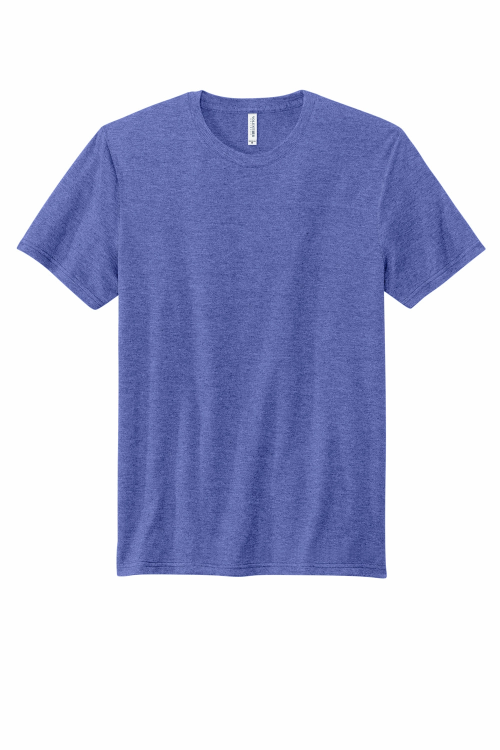 Volunteer Knitwear Mens USA Made Short Sleeve Crewneck T-Shirt - Heather True Royal Blue