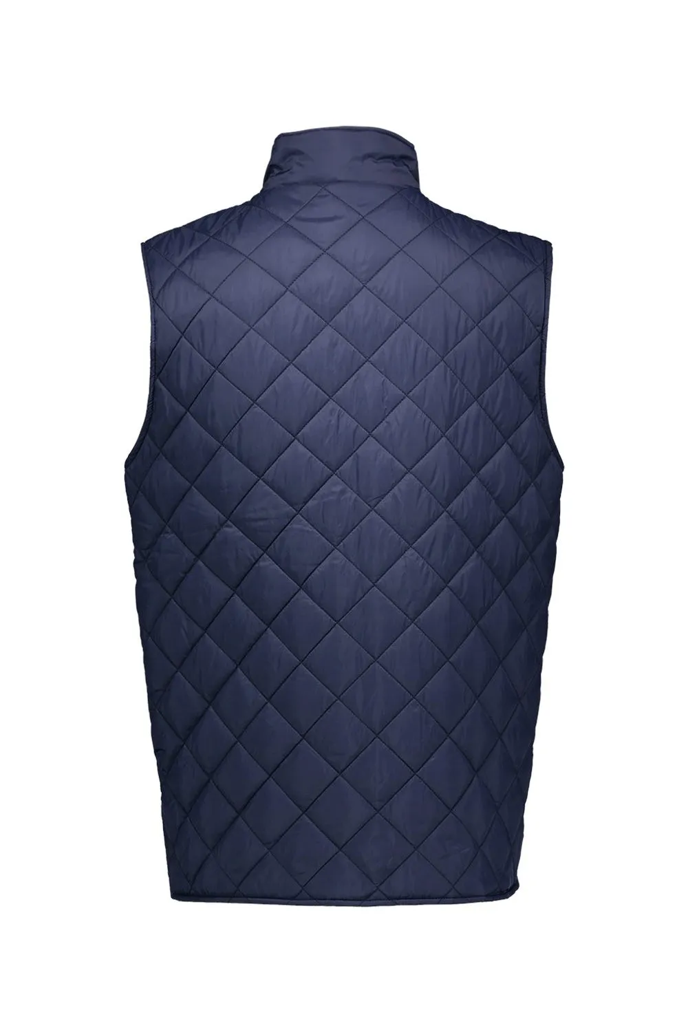 Weatherproof Mens Vintage Diamond Quilted Full Zip Vest - Navy Blue
